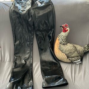 Baby boot mid rise pleather look going out pants from Gap! Worn once, shiny!